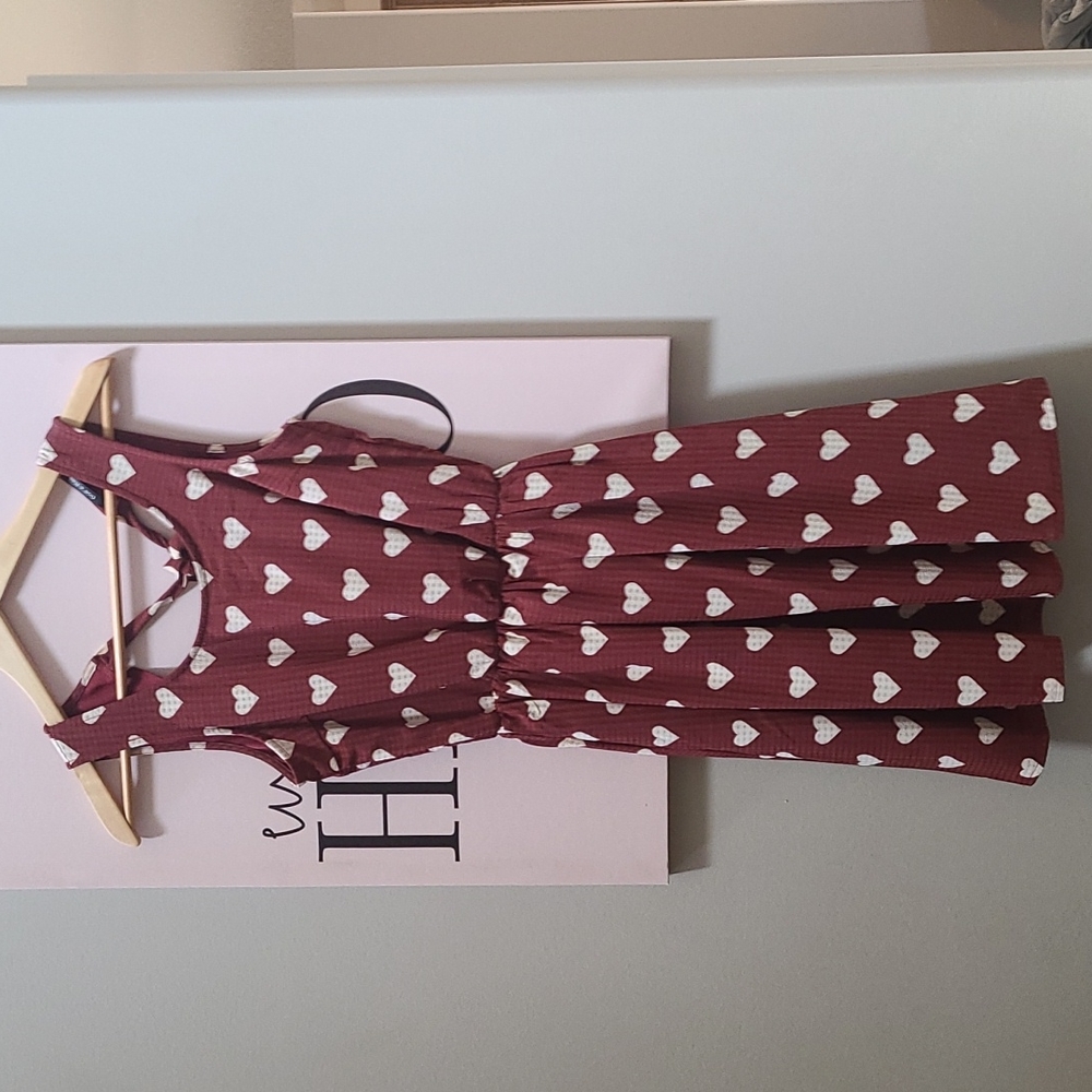 Dress with heart pattern